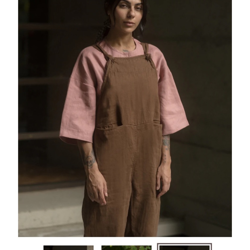 BEATON linen overalls
